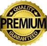 Quality Premium Guaranteed seal graphic